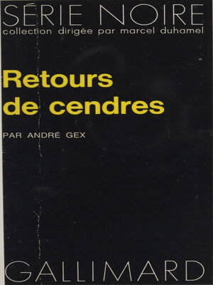 cover image of Retour des cendres